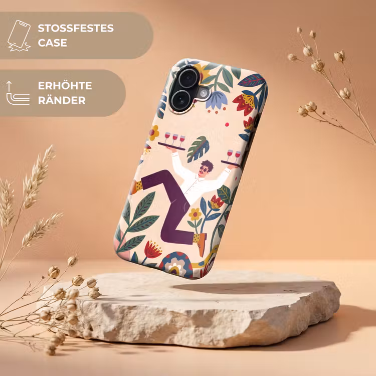 Mensen - Dienblad - Eten - Modern - Kleurrijk Toughcase MagSafe Apple iPhone 17 klein -USP_RandenV_DE