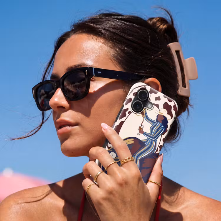Mensen - Dieren - Cowboy - Abstract - Kleurrijk Toughcase MagSafe Apple iPhone 17 klein -Sfeer2V