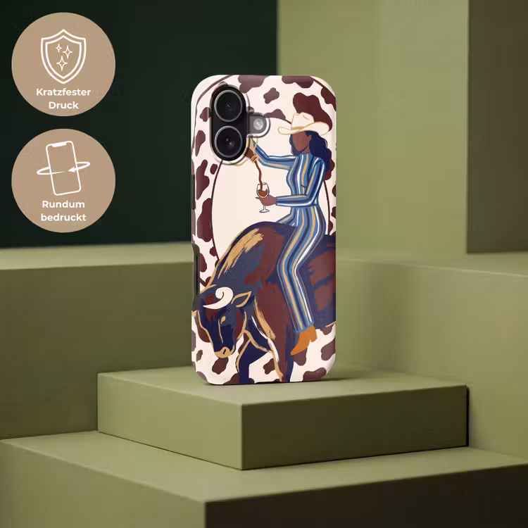Mensen - Dieren - Cowboy - Abstract - Kleurrijk Toughcase MagSafe Apple iPhone 17 klein -USP_PrintM_DE