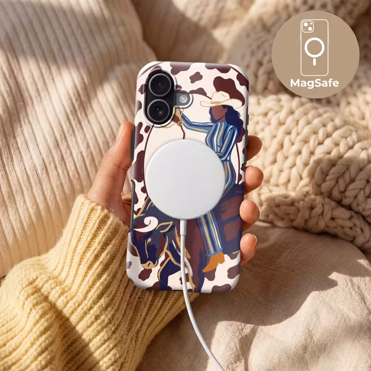 Mensen - Dieren - Cowboy - Abstract - Kleurrijk Toughcase MagSafe Apple iPhone 17 klein -USP_MagsafeV