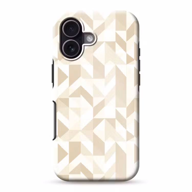 Modern - Abstract - Beige Toughcase MagSafe Apple iPhone 17 klein 1017 -3d