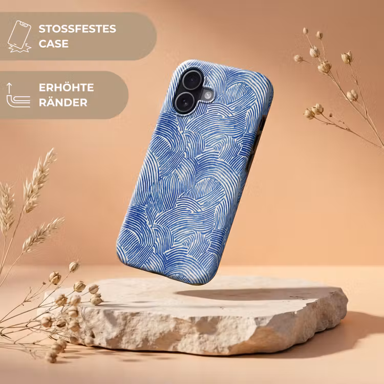 Modern - Abstract - Blauw Toughcase MagSafe Apple iPhone 17 klein 1017 -USP_RandenV_DE