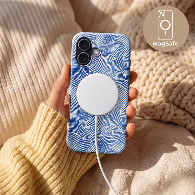 Modern - Abstract - Blauw Toughcase MagSafe Apple iPhone 17 klein 1017 -USP_MagsafeV