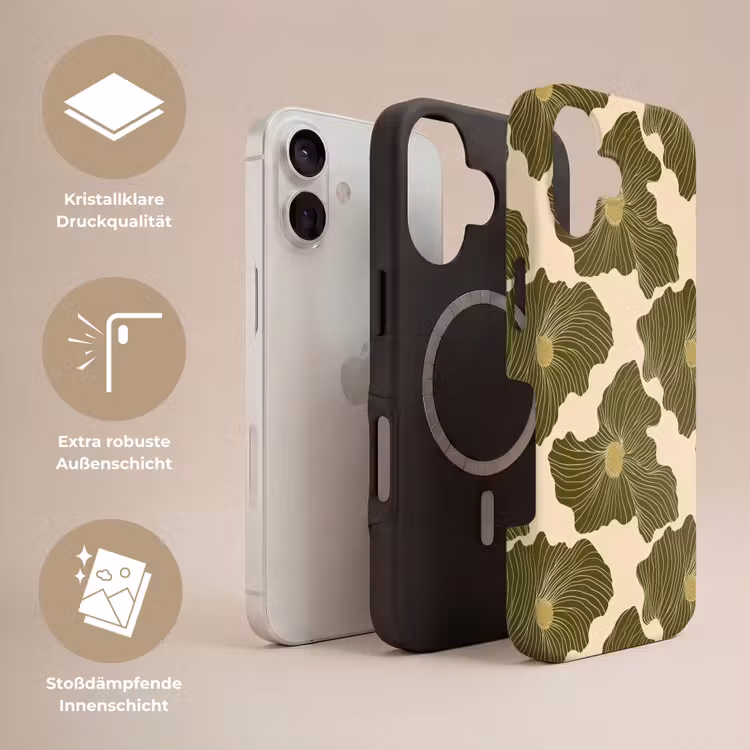 Modern - Abstract - Groen Toughcase MagSafe Apple iPhone 17 klein 1017 -USP_Lagen_DE