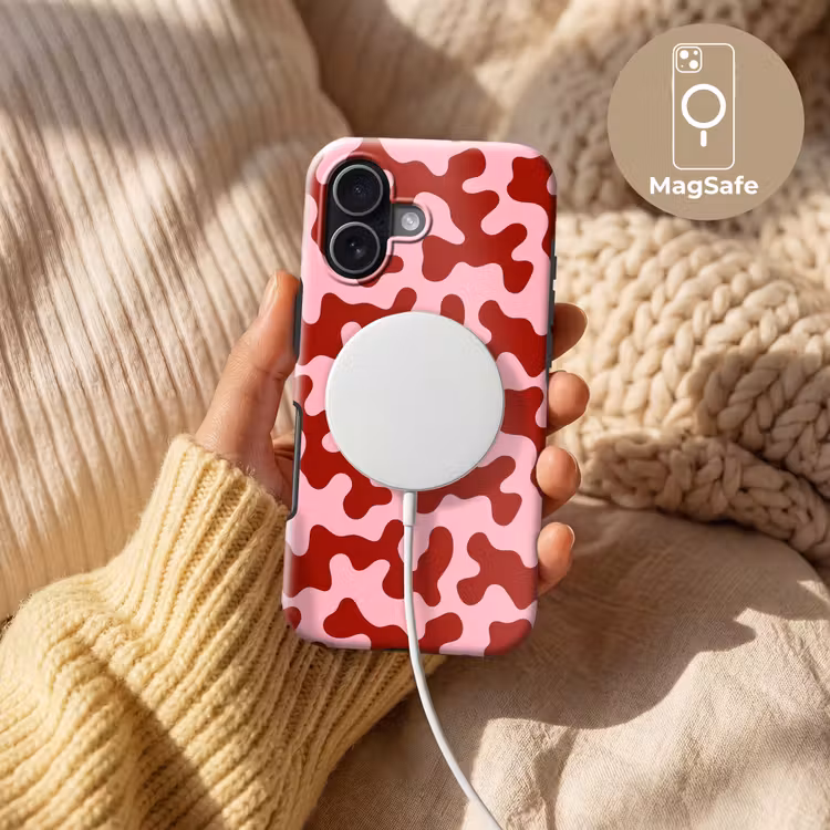 Modern - Abstract - Rood Toughcase MagSafe Apple iPhone 17 klein 1017 -USP_MagsafeV