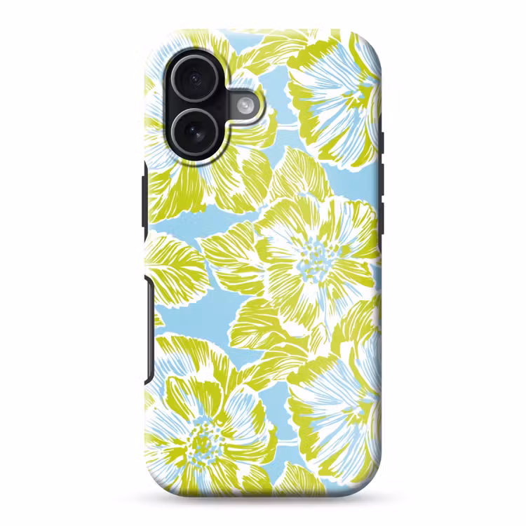 Modern - Bloemen - Groen Toughcase MagSafe Apple iPhone 17 klein 1017 -3d