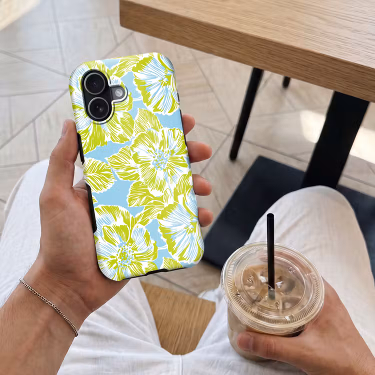 Modern - Bloemen - Groen Toughcase MagSafe Apple iPhone 17 klein 1017 -Sfeer1M