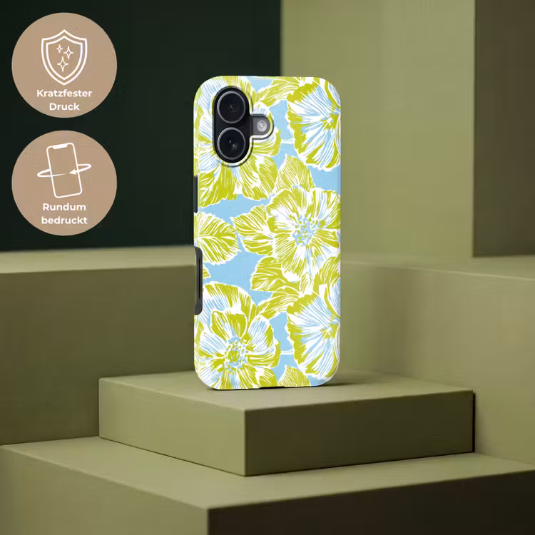 Modern - Bloemen - Groen Toughcase MagSafe Apple iPhone 17 klein 1017 -USP_PrintM_DE