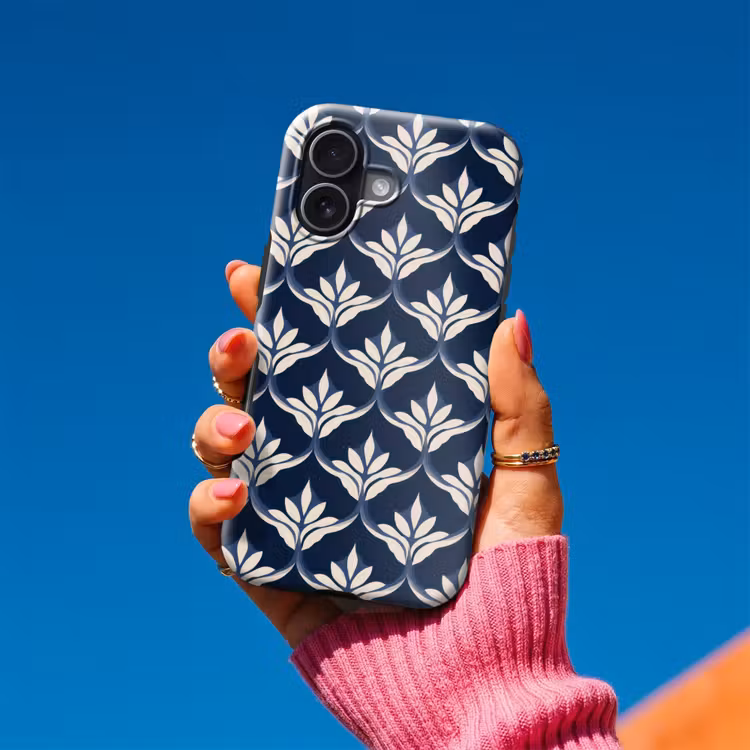 Modern - Ontwerp - Blauw Toughcase MagSafe Apple iPhone 17 klein 1017 -Sfeer1V