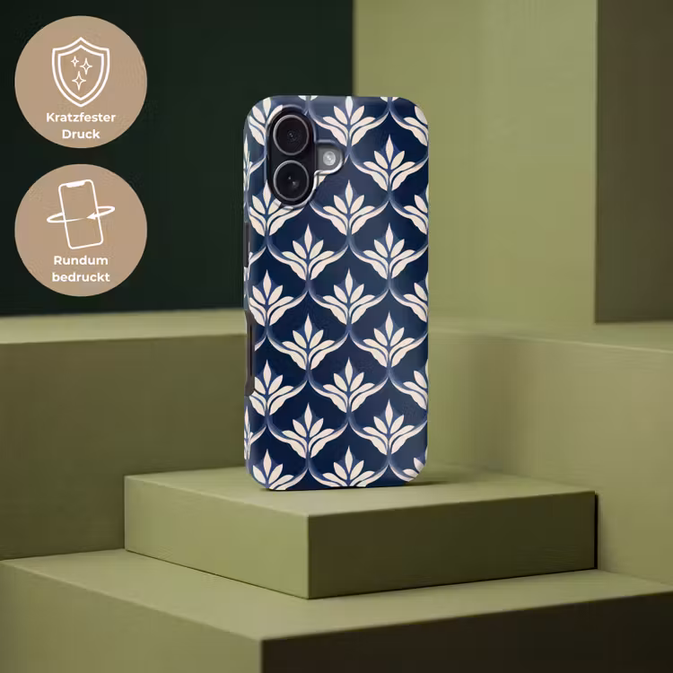 Modern - Ontwerp - Blauw Toughcase MagSafe Apple iPhone 17 klein 1017 -USP_PrintM_DE