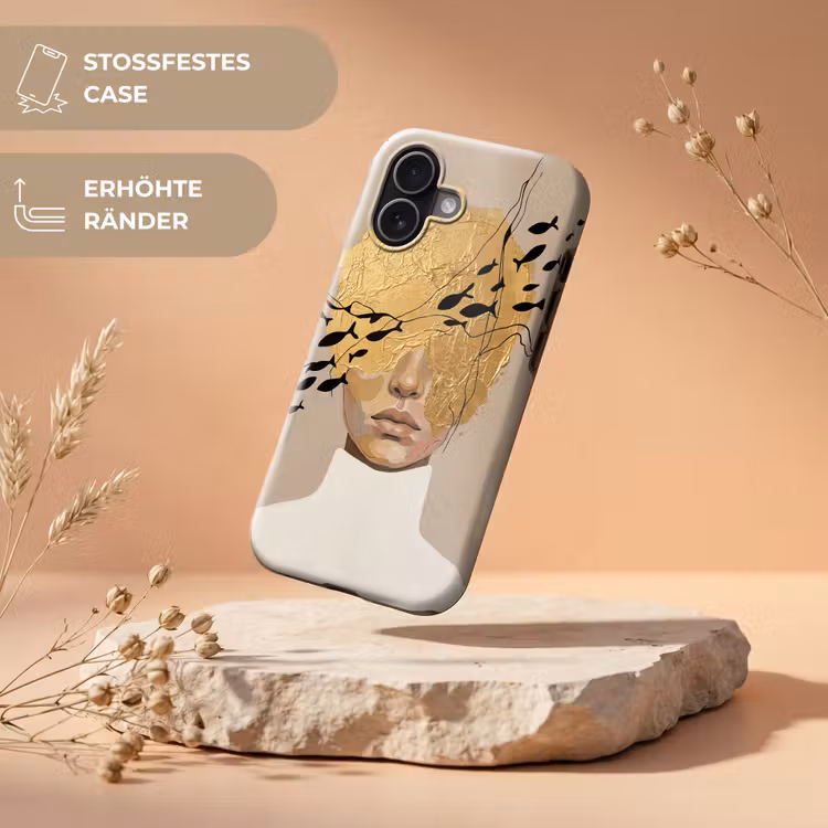Modern - Vrouw - Goud Toughcase MagSafe Apple iPhone 17 klein -USP_RandenV_DE