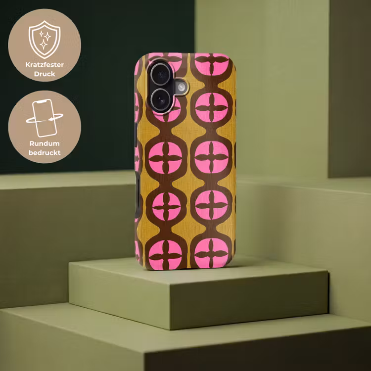 Modern - Patroon - Roze Toughcase MagSafe Apple iPhone 17 klein 1017 -USP_PrintM_DE