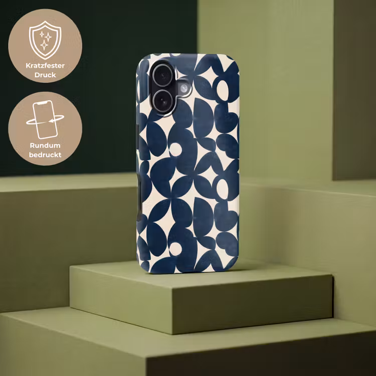 Modern - Geometrisch - Blauw Toughcase MagSafe Apple iPhone 17 klein 1017 -USP_PrintM_DE