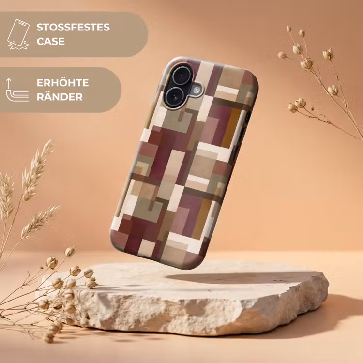Modern - Geometrie - Kleurrijk Toughcase MagSafe Apple iPhone 17 klein 1017 -USP_RandenV_DE