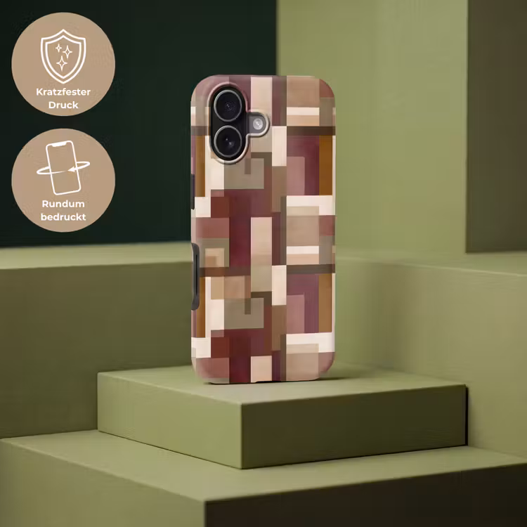 Modern - Geometrie - Kleurrijk Toughcase MagSafe Apple iPhone 17 klein 1017 -USP_PrintM_DE