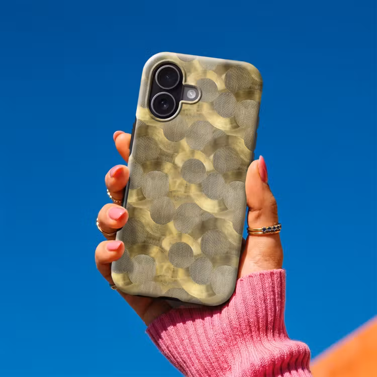 Modern - Geometrisch - Goud Toughcase MagSafe Apple iPhone 17 klein 1017 -Sfeer1V