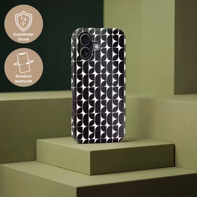 Modern - Geometrisch - Zwart Toughcase MagSafe Apple iPhone 17 klein 1017 -USP_PrintM_DE