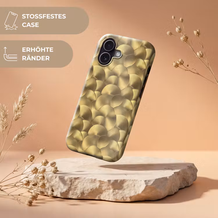Modern - Cirkel - Goud Toughcase MagSafe Apple iPhone 17 klein 1017 -USP_RandenV_DE
