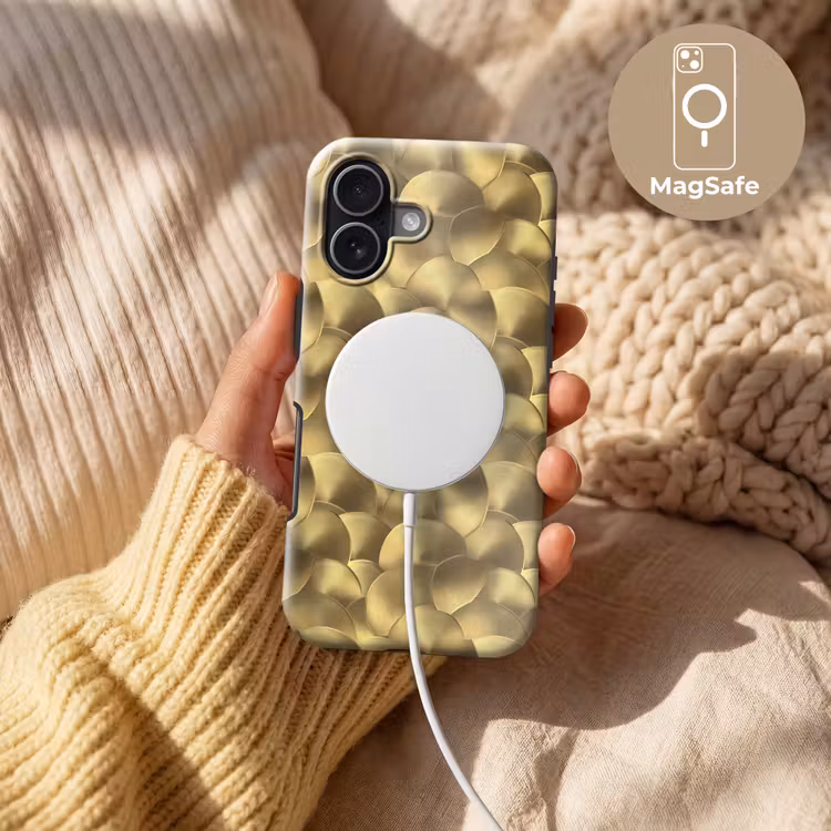 Modern - Cirkel - Goud Toughcase MagSafe Apple iPhone 17 klein 1017 -USP_MagsafeV