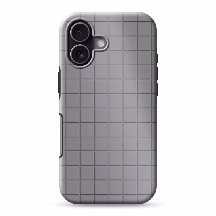 Modern - Patroon - Grijs Toughcase MagSafe Apple iPhone 17 klein 1017 -3d