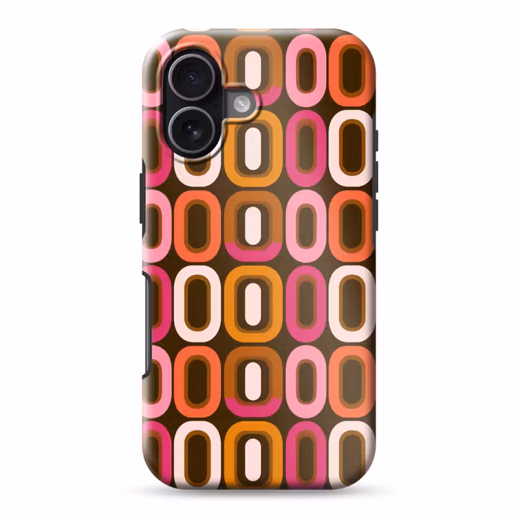 Modern - Retro - Kleurrijk Toughcase MagSafe Apple iPhone 17 klein 1017 -3d