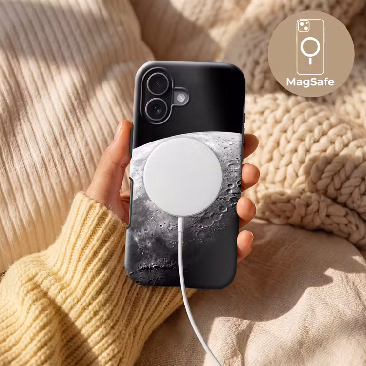 Handyhülle Toughcase - Mond – Krater – Weltraum - Maan - Kraters - Ruimte Toughcase MagSafe Apple iPhone 17 klein