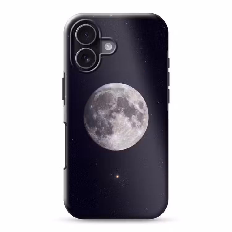 Handyhülle Toughcase - Mond – Sterne – Weltraum - Maan - Sterren - Ruimte Toughcase MagSafe Apple iPhone 17 klein