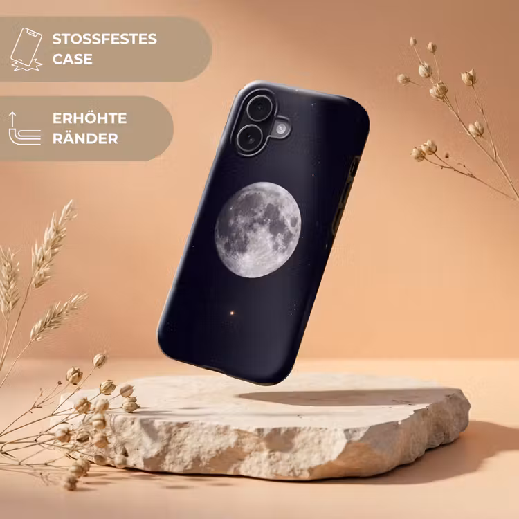 Handyhülle Toughcase - Mond – Sterne – Weltraum - Maan - Sterren - Ruimte Toughcase MagSafe Apple iPhone 17 klein