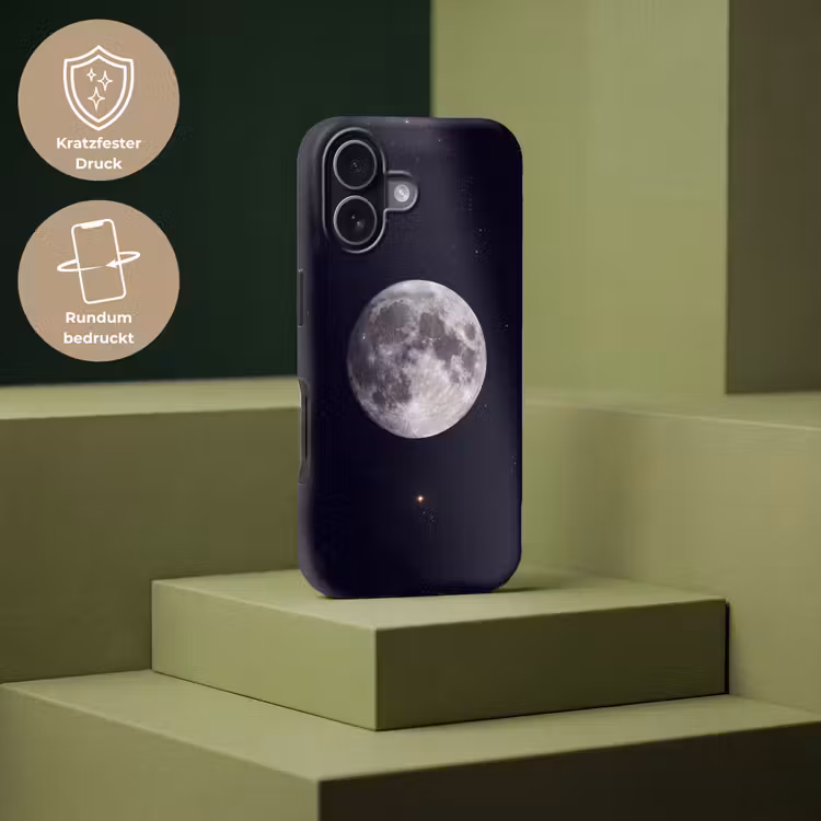 Handyhülle Toughcase - Mond – Sterne – Weltraum - Maan - Sterren - Ruimte Toughcase MagSafe Apple iPhone 17 klein