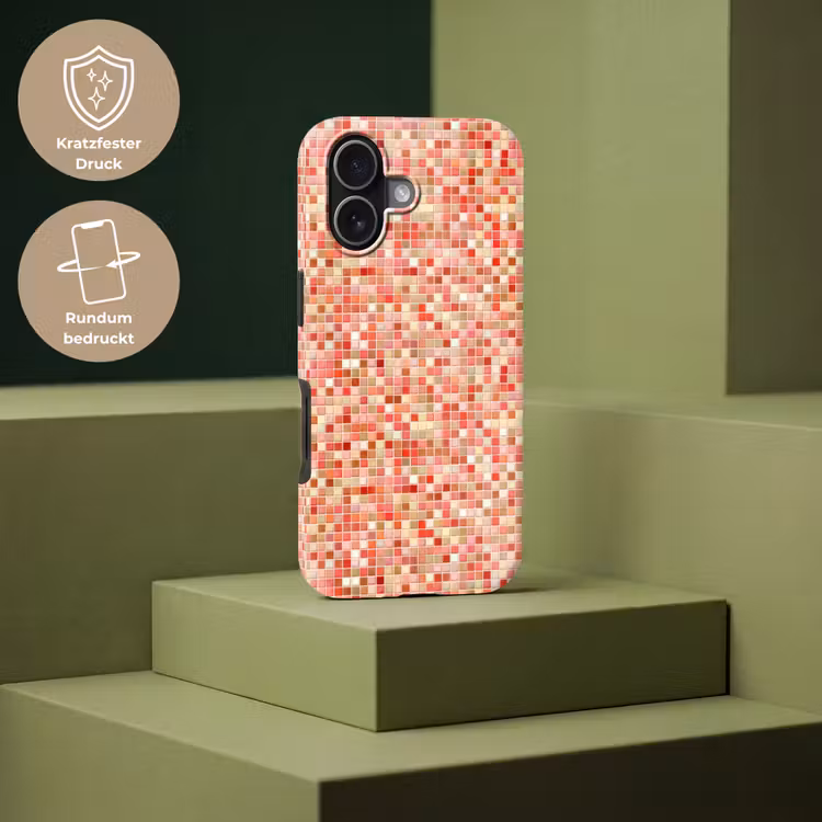 Mozaïek - Tegel - Patroon - Kleurrijk Toughcase MagSafe Apple iPhone 17 klein 1017 -USP_PrintM_DE