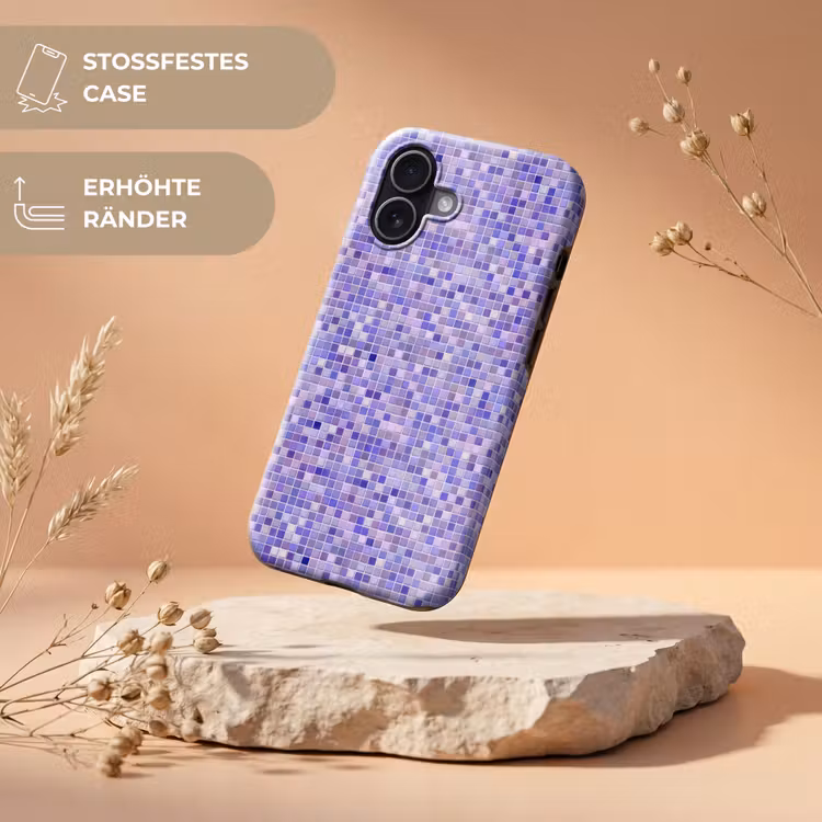 Mozaïek - Tegels - Lila - Amethist Toughcase MagSafe Apple iPhone 17 klein 1017 -USP_RandenV_DE