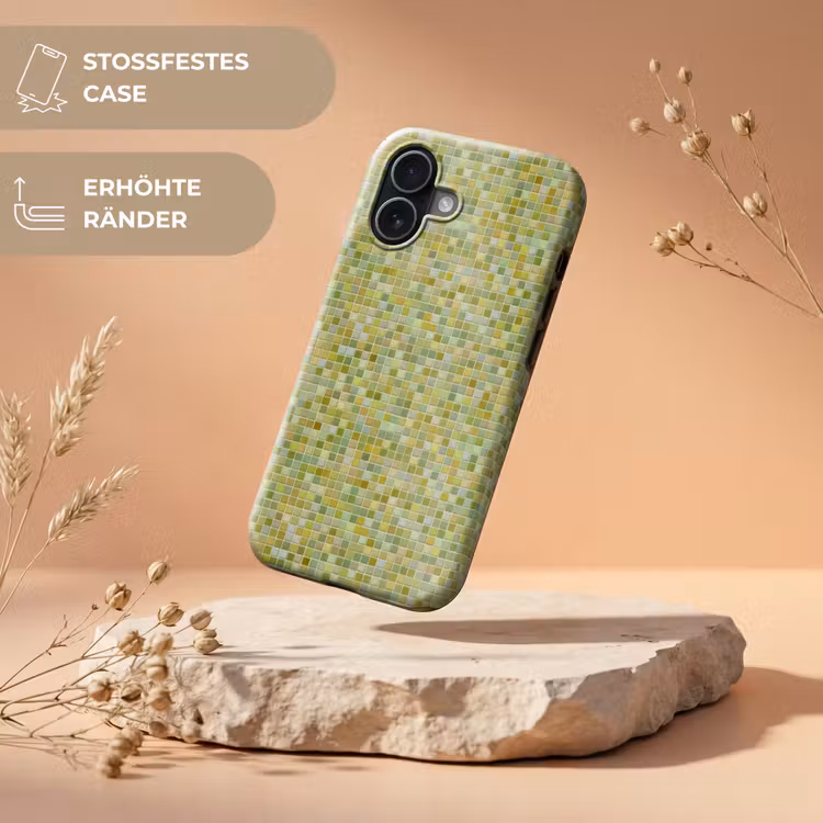 Mozaïek - Patroon - Groen Toughcase MagSafe Apple iPhone 17 klein 1017 -USP_RandenV_DE