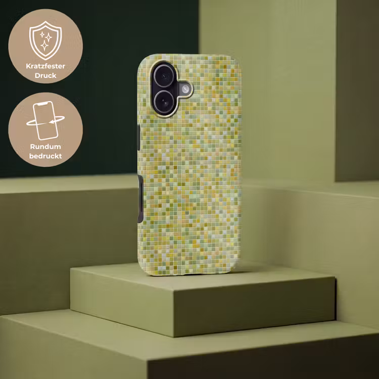 Mozaïek - Patroon - Groen Toughcase MagSafe Apple iPhone 17 klein 1017 -USP_PrintM_DE