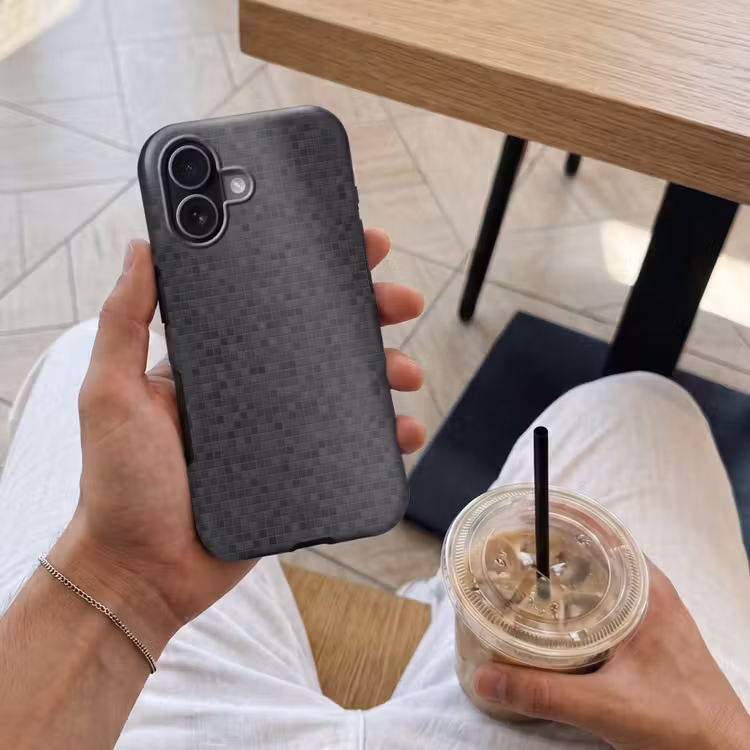 Mozaïek - Patroon - Zwart Toughcase MagSafe Apple iPhone 17 klein 1017 -Sfeer1M