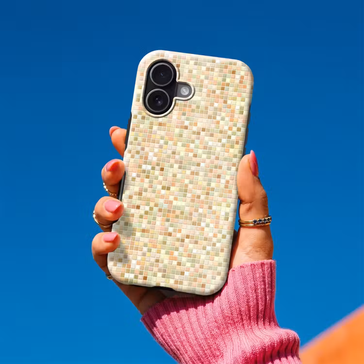 Mozaïek - Patroon - Terracotta Toughcase MagSafe Apple iPhone 17 klein 1017 -Sfeer1V