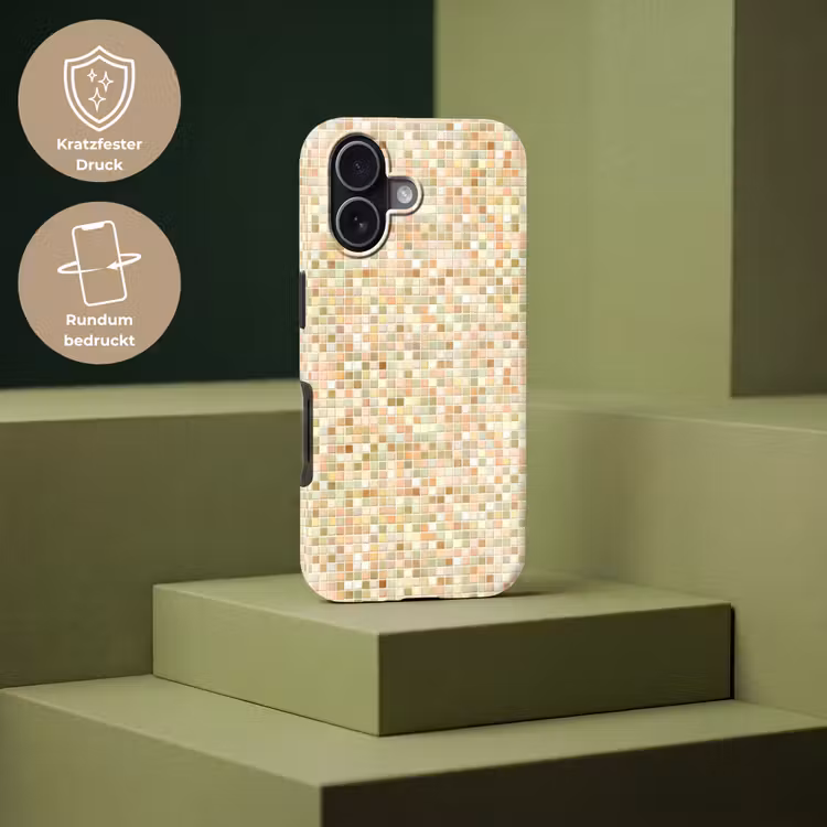 Mozaïek - Patroon - Terracotta Toughcase MagSafe Apple iPhone 17 klein 1017 -USP_PrintM_DE