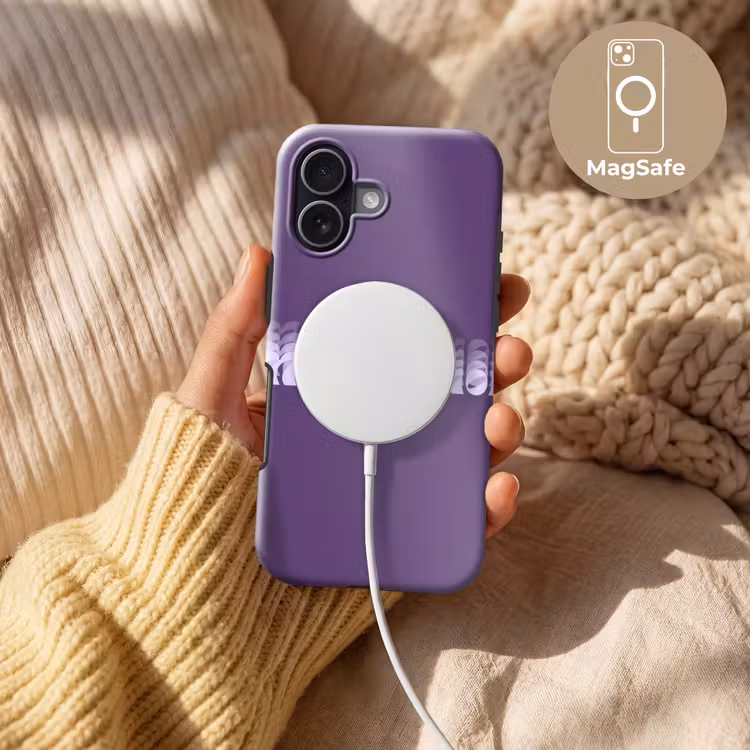 Mucho amor - Paars - Grafisch Toughcase MagSafe Apple iPhone 17 klein -USP_MagsafeV
