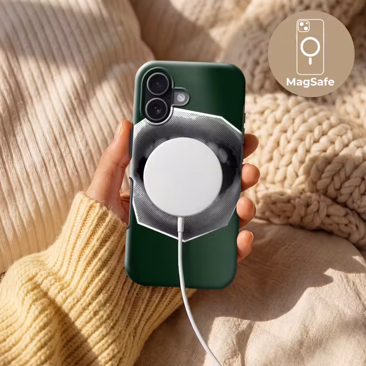 Mond - Groen - Illustratie - BLAH BLAH Toughcase MagSafe Apple iPhone 17 klein -USP_MagsafeV