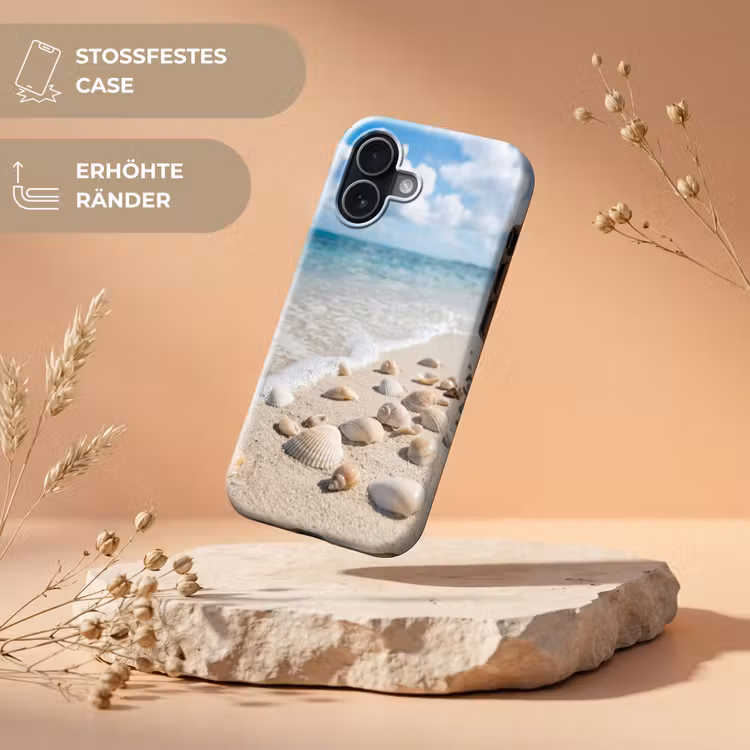Schelpen - Strand - Natuur - Beige Toughcase MagSafe Apple iPhone 17 klein -USP_RandenV_DE