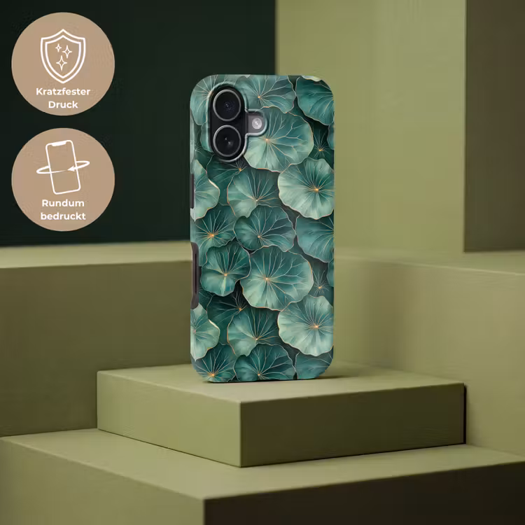Patroon - Bladeren - Groen Toughcase MagSafe Apple iPhone 17 klein 1017 -USP_PrintM_DE
