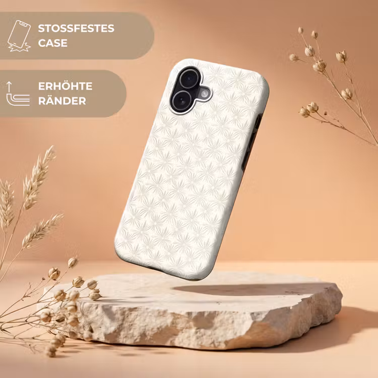 Patroon - Bloemen - Beige Toughcase MagSafe Apple iPhone 17 klein 1017 -USP_RandenV_DE