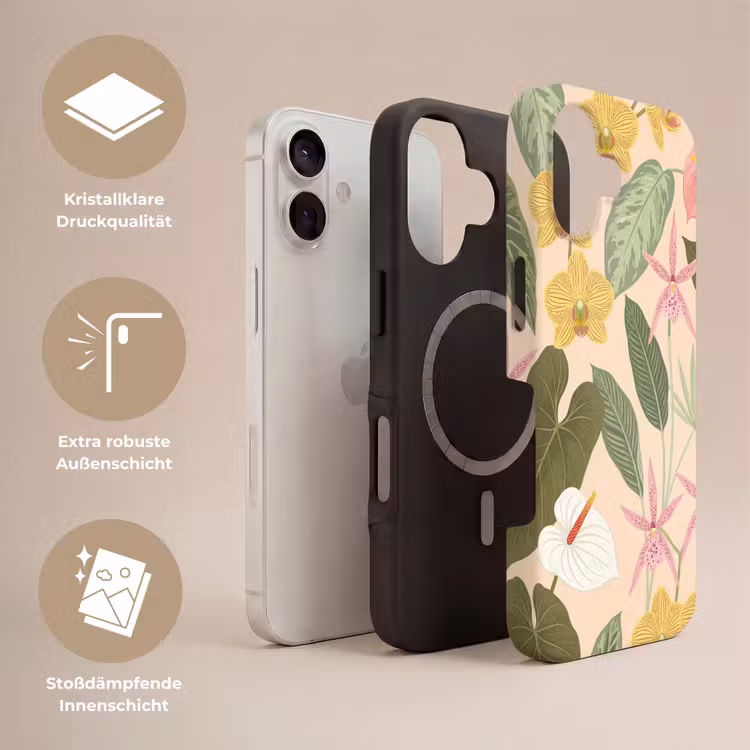 Patroon - Bloemen - Kleurrijk Toughcase MagSafe Apple iPhone 17 klein -USP_Lagen_DE