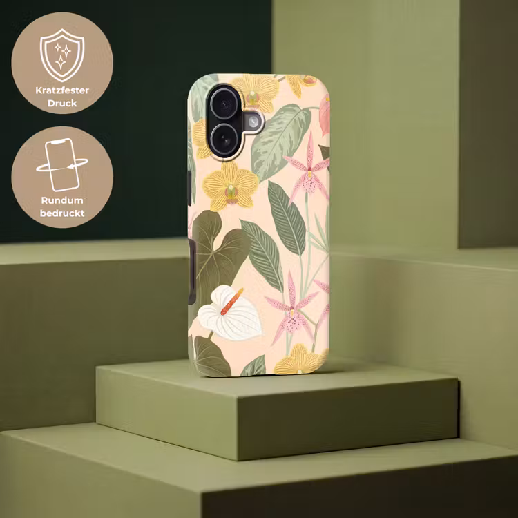 Patroon - Bloemen - Kleurrijk Toughcase MagSafe Apple iPhone 17 klein -USP_PrintM_DE