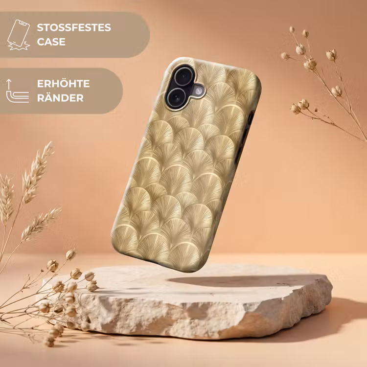 Patroon - Waaier - Goud Toughcase MagSafe Apple iPhone 17 klein 1017 -USP_RandenV_DE