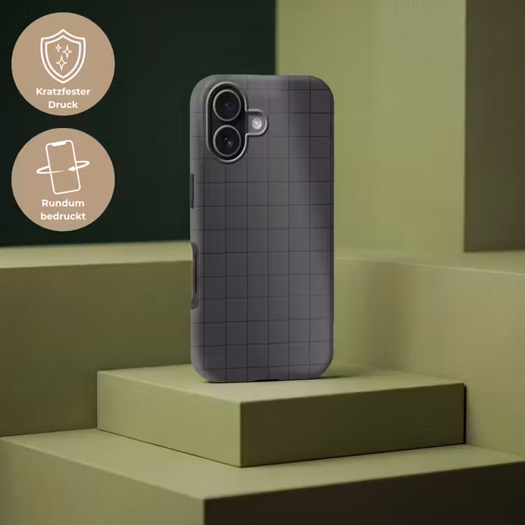 Patroon - Tegel - Antraciet Toughcase MagSafe Apple iPhone 17 klein 1017 -USP_PrintM_DE