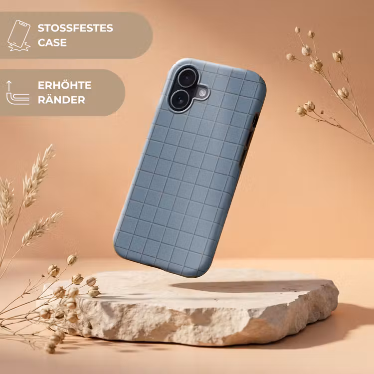 Patroon - Tegel - Blauwgrijs Toughcase MagSafe Apple iPhone 17 klein 1017 -USP_RandenV_DE
