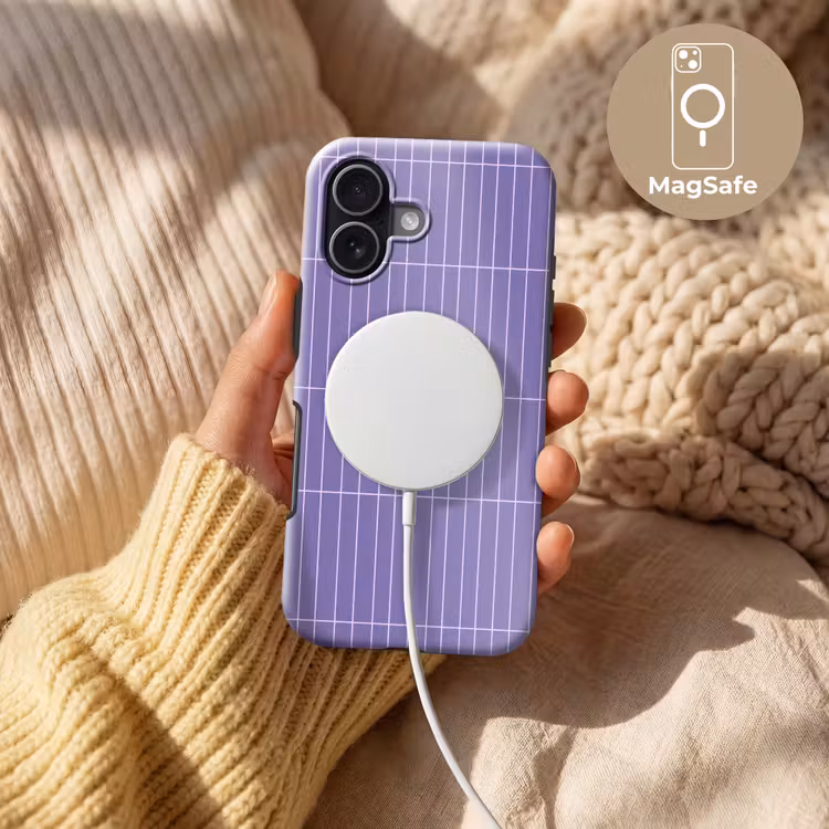 Patroon - Tegel - Lila Toughcase MagSafe Apple iPhone 17 klein 1017 -USP_MagsafeV