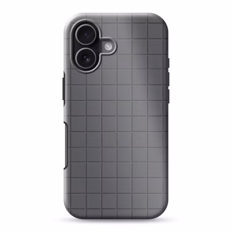 Patroon - Tegel - Grafiet - Grijs Toughcase MagSafe Apple iPhone 17 klein 1017 -3d