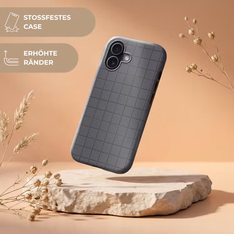Patroon - Tegel - Grafiet - Grijs Toughcase MagSafe Apple iPhone 17 klein 1017 -USP_RandenV_DE