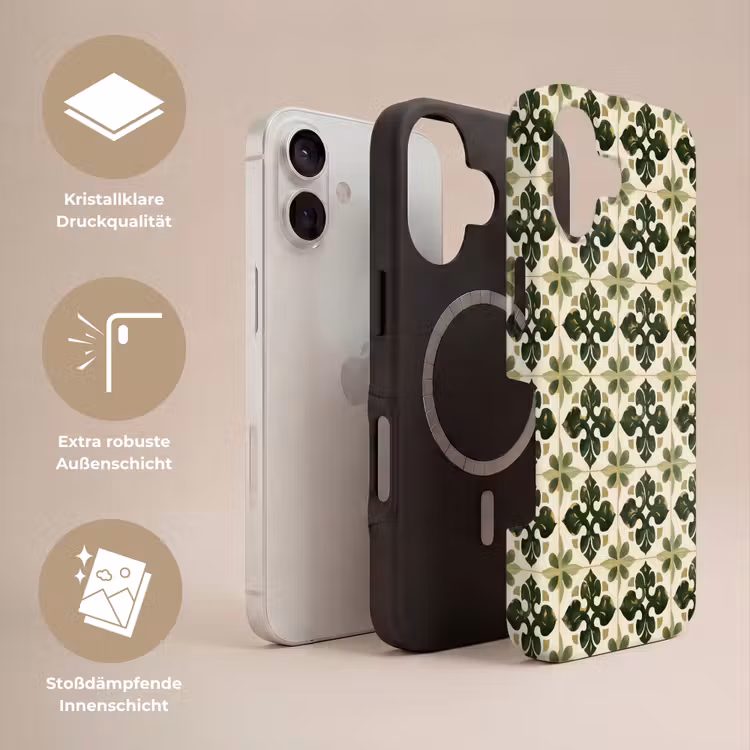 Patroon - Tegel - Groen Toughcase MagSafe Apple iPhone 17 klein 1017 -USP_Lagen_DE